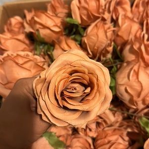 147 bulk silk terracotta flowers for fall crafts, weddings, rehearsal dinners…